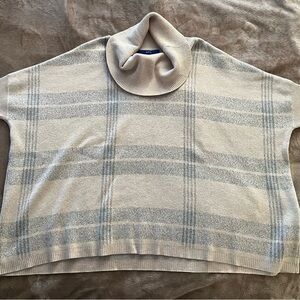 Apt. 9 Cream and Gray Cowl Neck Sweater